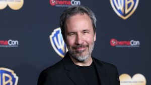 LAS VEGAS, NEVADA - APRIL 25: Denis Villeneuve poses for photos as he promotes the upcoming film "Dune: Part Two" during the Warner Bros. Pictures presentation at The Colosseum at Caesars Palace during CinemaCon, the official convention of the National Association of Theatre Owners, on April 25, 2023, in Las Vegas, Nevada. (Photo by Gabe Ginsberg/Getty Images)