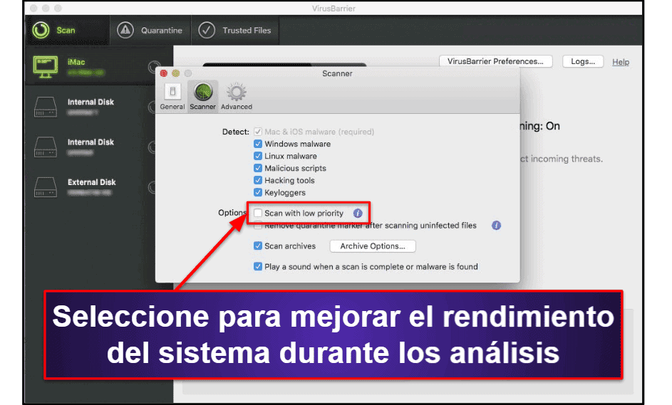 Configuración y facilidad de uso de Intego