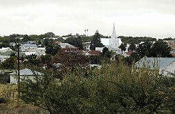 'n Uitsig oor die dorp uit die rigting van Bosberg.