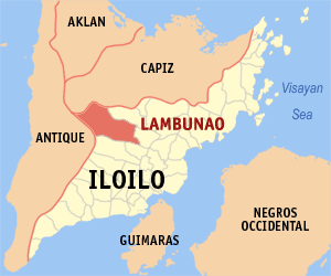 Mapa han Iloilo nga nagpapakita kon hain an Lambunao