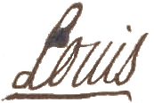 Chữ ký của Louis XV của Pháp