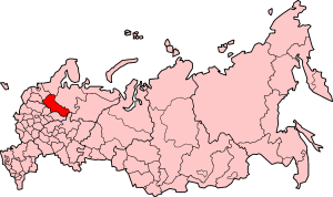 Situo de Vologda provinco en Rusio