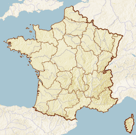 Map highlighting the commune of