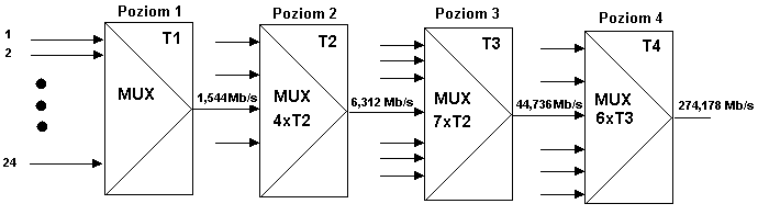 Amerykańska hierarchia zwielokrotnienia