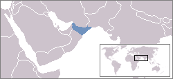 Karte von Golf von Oman