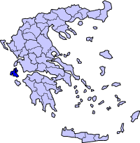 Poziția regiunii Νομός Κεφαλληνίας