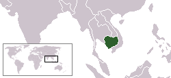 Location of Campuchia