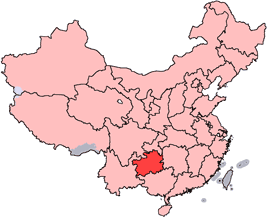 Guizhou makapasala ya kening mapa