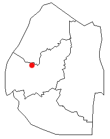 Location of Lobamba in Swaziland