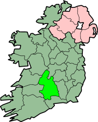 Localização do Condado de Tipperary na Irlanda