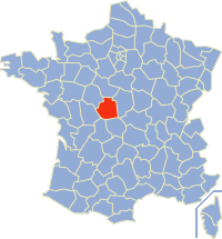 Poloha Indre vo Francúzsku