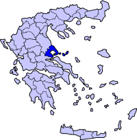 Localização de Magnésia na Grécia