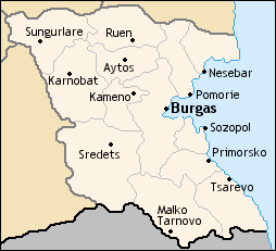 Obștinele regiunii Burgas