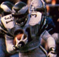 Montgomery playing for the Eagles in the 1980 NFC Championship Game