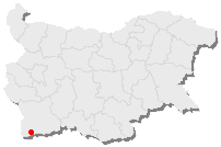 Bulgaristan haritasında Petriç