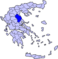 Poziția regiunii Νομός Λαρίσας