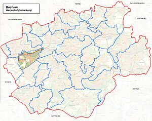 Lage von Westenfeld im West