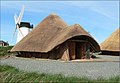 Reconstruction of an Iron Age roundhouse at Melin Llynon, Anglesey