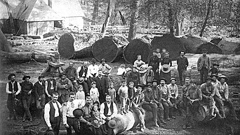 Loggers and their families.