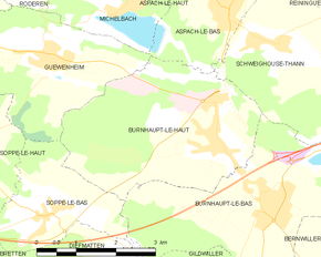 Poziția localității Burnhaupt-le-Haut