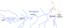 Map for The Naturalist on the River Amazons