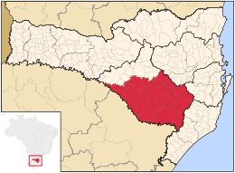 Campos de Lages – Mappa