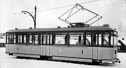 Motorwagen 1, geleverd door de Skabo Jernbanevognfabrikk; 1938.