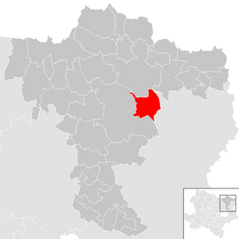 Poloha obce Wilfersdorf v okrese Mistelbach (klikacia mapa)