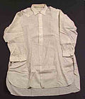 Skjorte frå 1930-talet frå den franske produsenten Charvet Place Vendôme. Foto: Norsk Folkemeuseum, Oslo