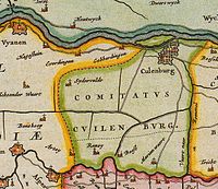 Graofsjap Culemborg in d'n Atlas van Blaeu (1665).