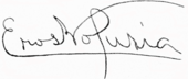 signature d'Eros Volúsia