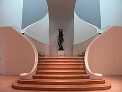 Escalier dit Jacques et Michel André de l'extension 1936 du musée, vue contemporaine.
