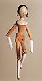 Image 21A peg wooden doll from Val Gardena, 1850 (from List of wooden toys)