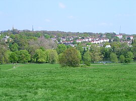 Blick auf Highgate aus Richtung Hampstead Heath