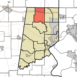 Location of Kelso Township in Dearborn County