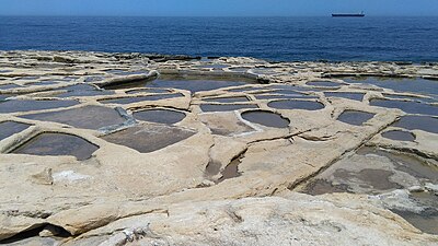 Saltpannor i Marsaskala.