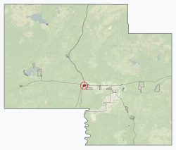 Location in Mackenzie County