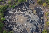 Aerial view of the Mulungushi Rock of Authority, birthplace of the Zambian independence movement