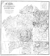 Carta geométrica "...Con el trazado de ferro-carriles y carreteras kilometradas, año de 1917".[18]