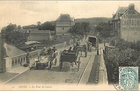 Le pont du canal vers 1905.