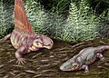 Dimetrodon og Eryops