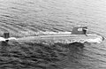 Sous-marin nucléaire de la classe Han, en 1993.