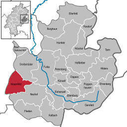 Läget för Hosenfeld i Landkreis Fulda