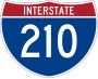 Interstate 210 marker