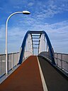 ☎∈ Deck of Jane Coston cycle bridge between Milton and Cambridge.