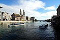 The Limmat in the old town of Zürich.