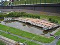 Schaalmodel van het veilingcomplex in Madurodam