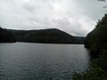 Blick vom östlichen Ufer der Riveristalsperre