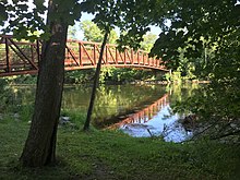 Bridge over Flint River from Flushing Trail