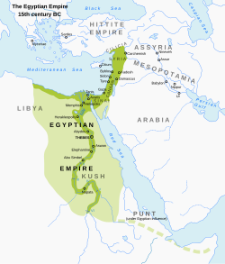 Egyptian territory under the New Kingdom, c. 15th century BC